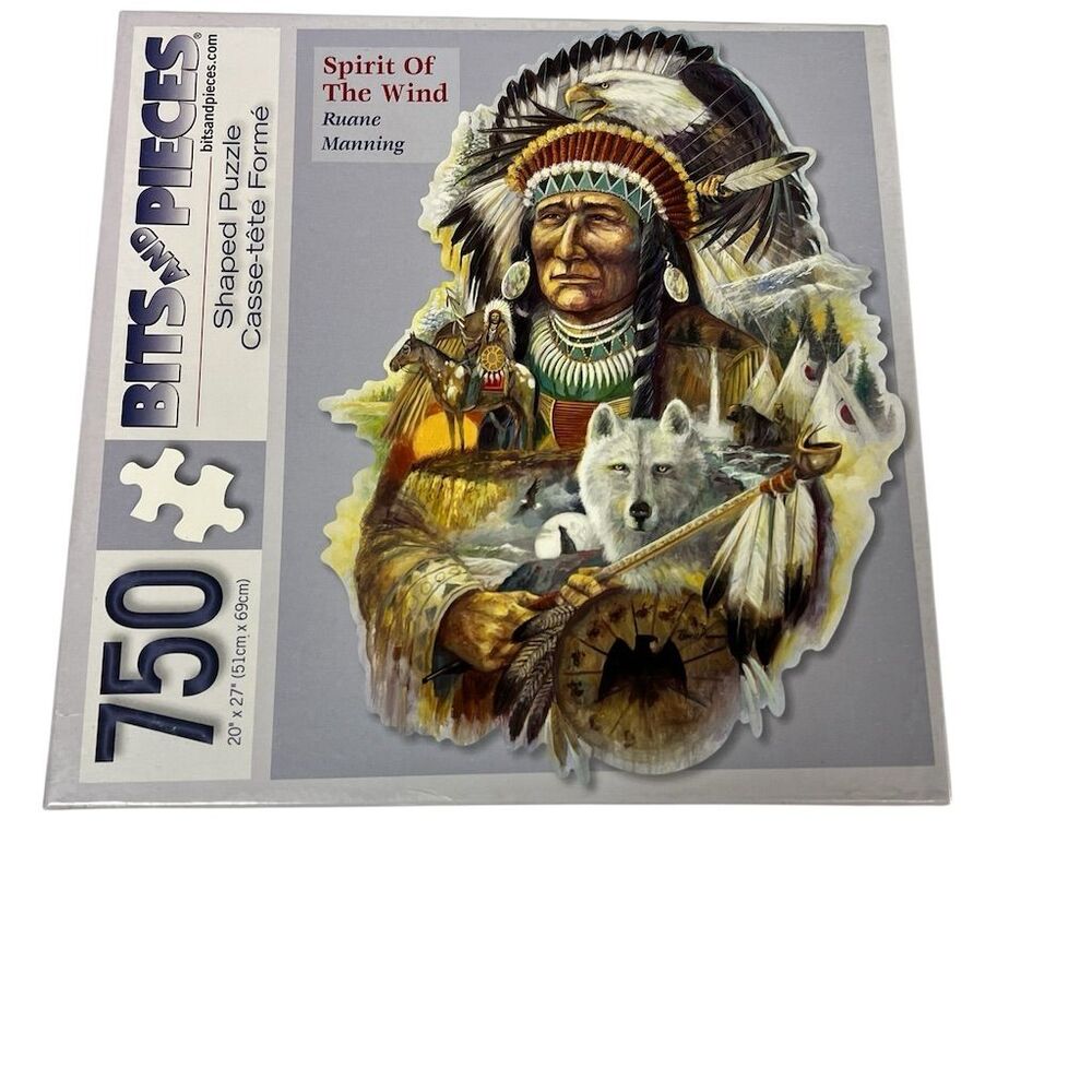 Bits and Pieces 750 Piece Shaped Jigsaw Puzzle - Spirit of The Wind